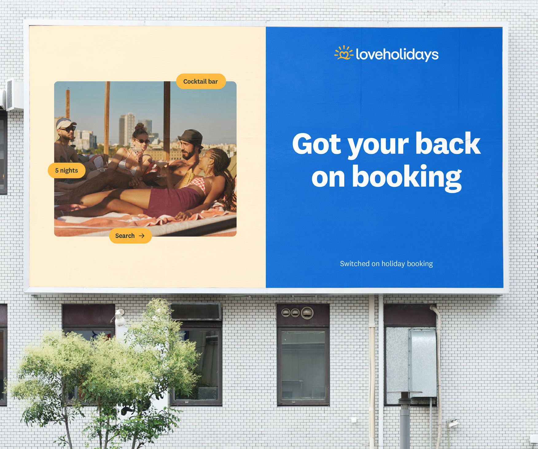 loveholidays brand campaign in the wild.